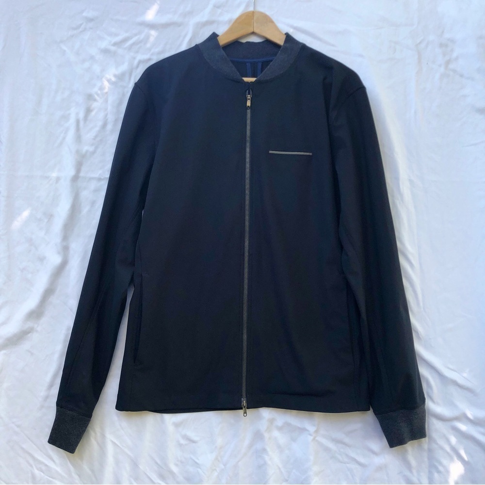 LULULEMON | SWIPE RIGHT JACKET HEATHERED BLACK IN LARGE - Picture 4 of 11